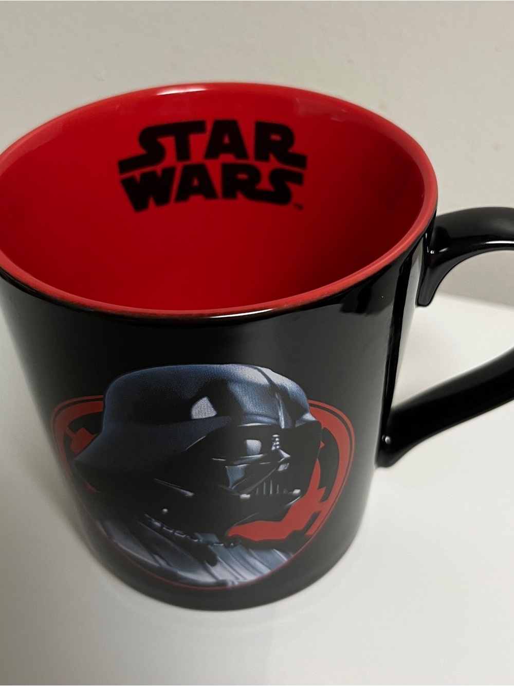 Black and Red Darth Vader Ceramic Mug - Home Office coffee/tea mug - Picture 2 of 5